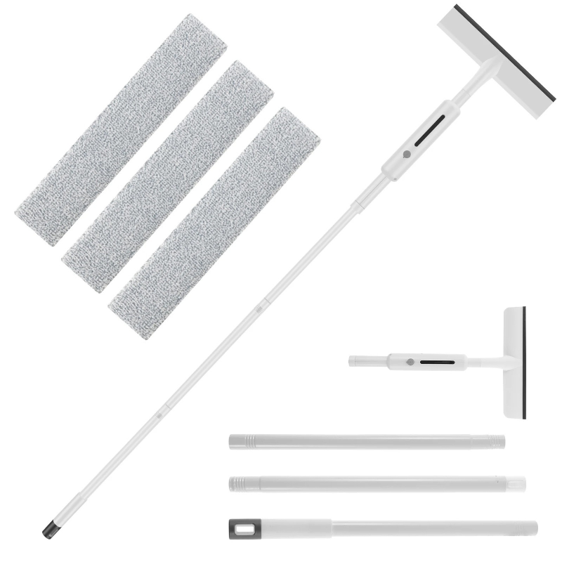 Extendable Window Squeegee with Spray Bottle and Microfiber Pads – Telescoping All-in-One Glass Cleaner for Streak-Free Windows, Mirrors & | Thomler