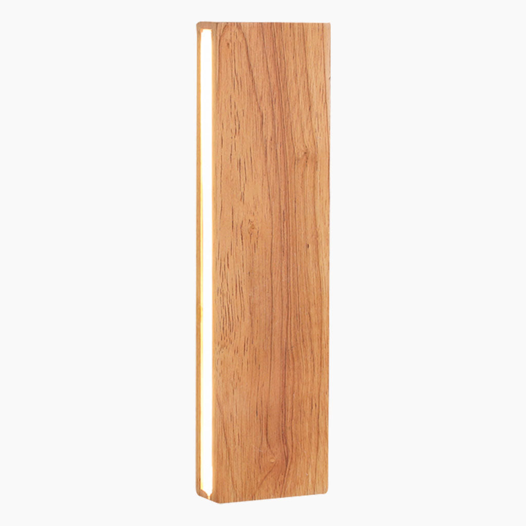 Wall Sconce Wood 8 in to 20 in Adjustable LED Bedroom Hallway Stairway Lighting Warm White Neutral | Thomler