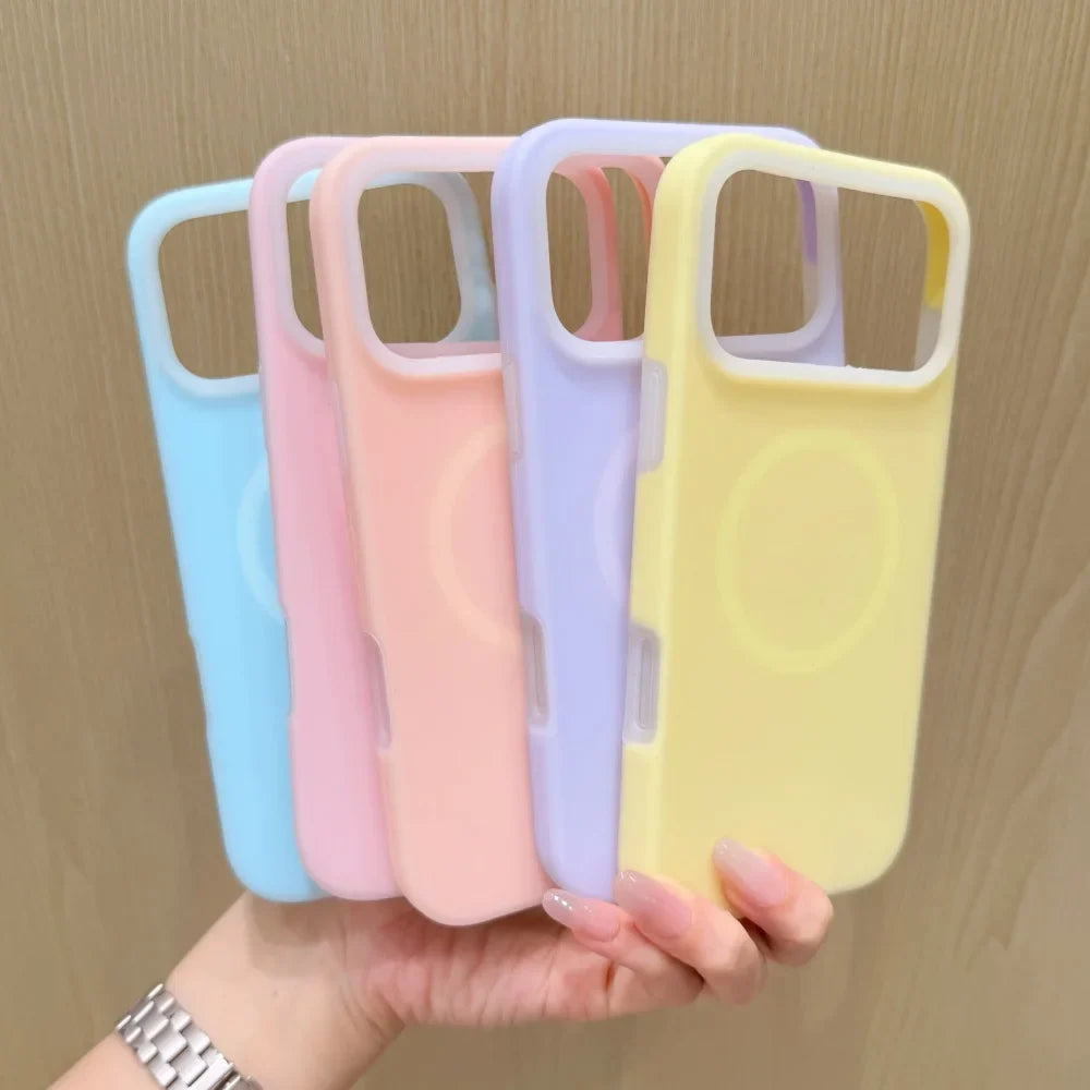Silicone iPhone Case with Magnetic Ring Stand for 15 16 17 Pro Max | Thomler