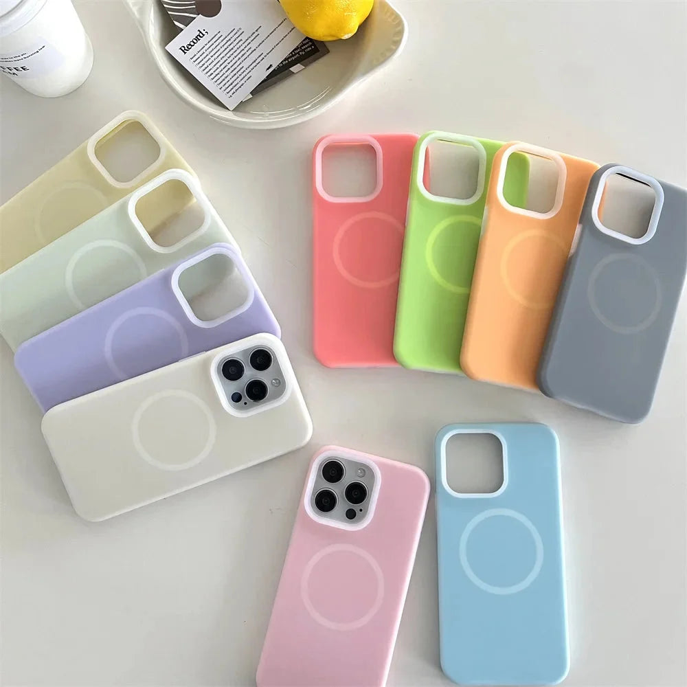 Silicone iPhone Case with Magnetic Ring Stand for 15 16 17 Pro Max | Thomler