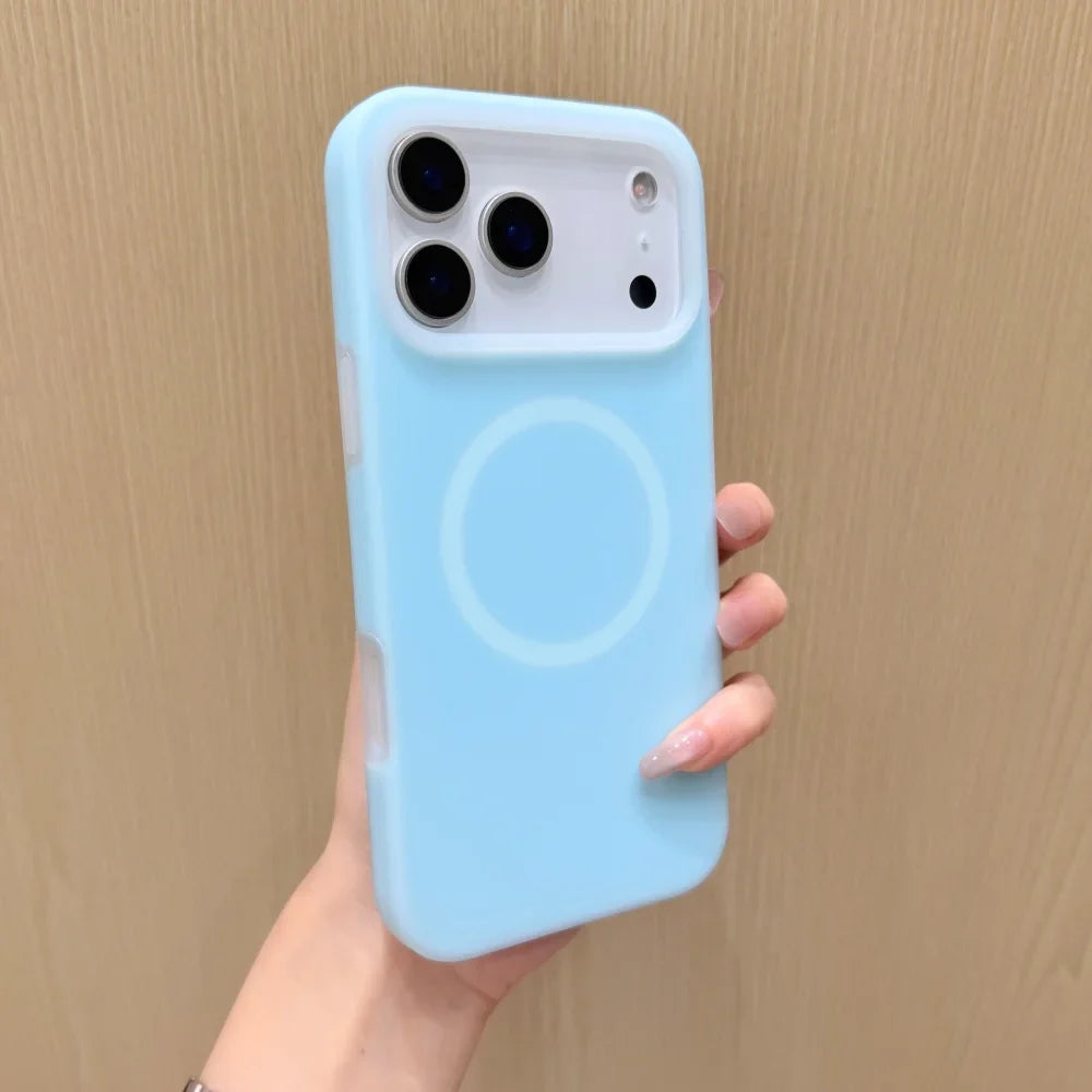 Silicone iPhone Case with Magnetic Ring Stand for 15 16 17 Pro Max | Thomler