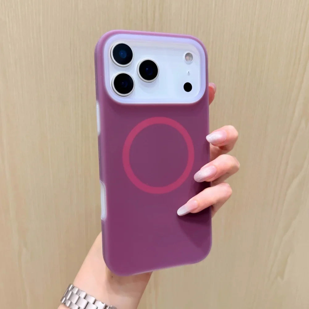 Silicone iPhone Case with Magnetic Ring Stand for 15 16 17 Pro Max | Thomler