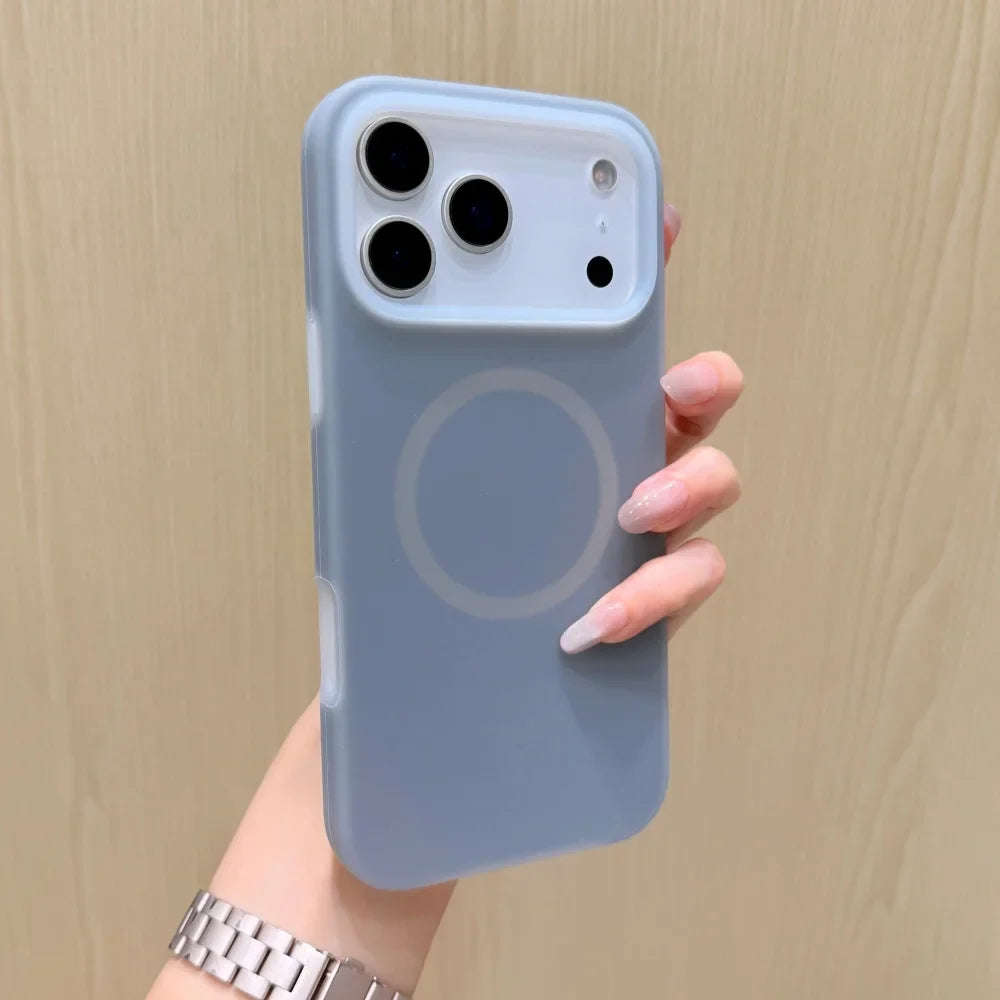 Silicone iPhone Case with Magnetic Ring Stand for 15 16 17 Pro Max | Thomler