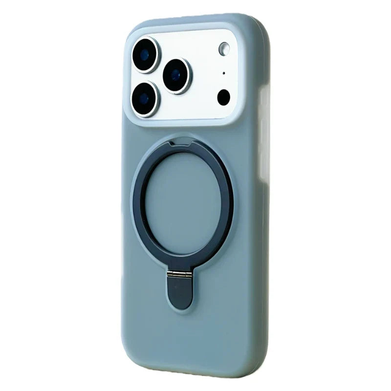 Silicone iPhone Case with Magnetic Ring Stand for 15 16 17 Pro Max | Thomler