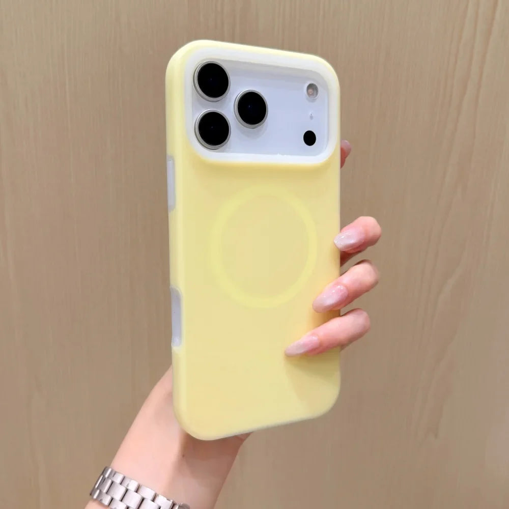 Silicone iPhone Case with Magnetic Ring Stand for 15 16 17 Pro Max | Thomler