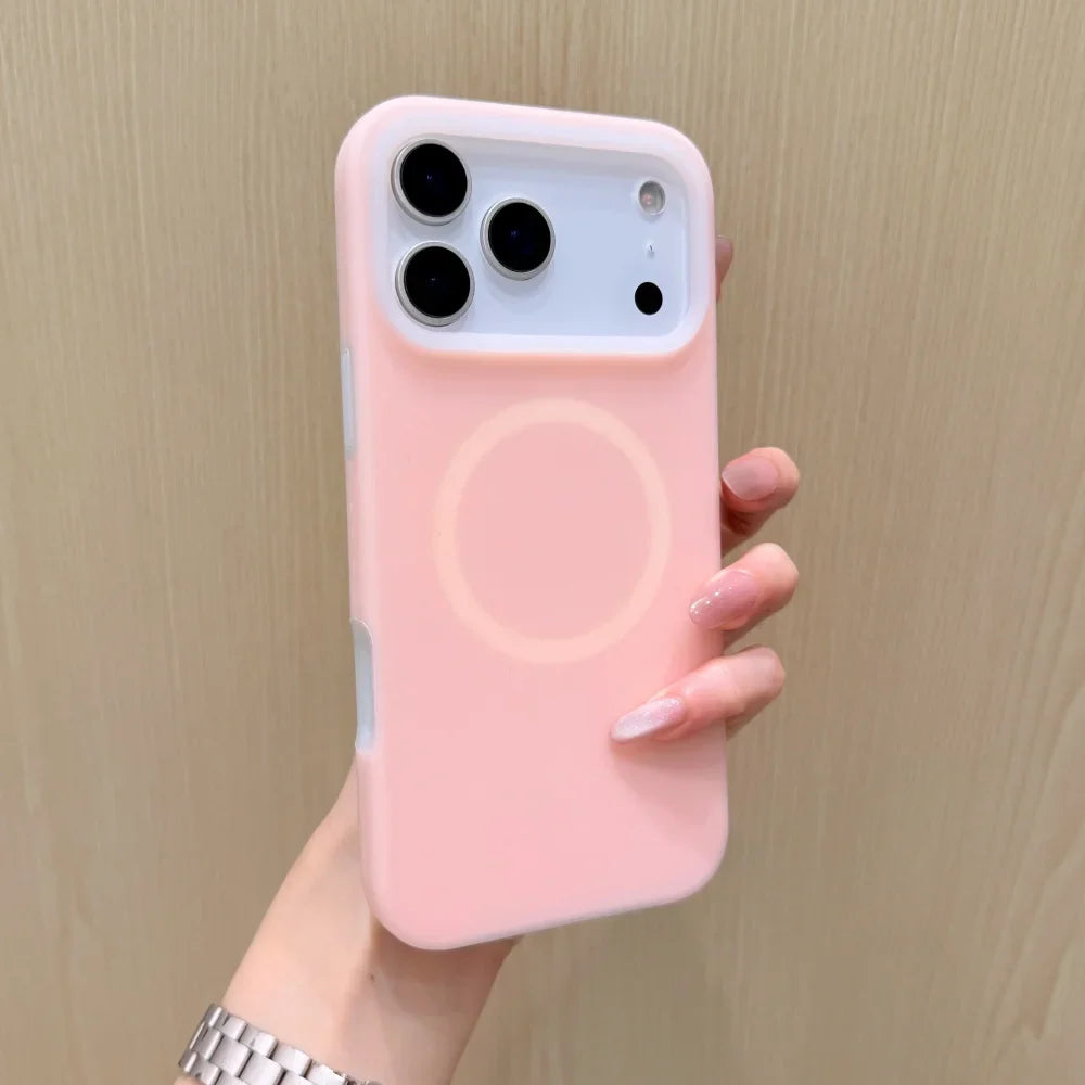 Silicone iPhone Case with Magnetic Ring Stand for 15 16 17 Pro Max | Thomler