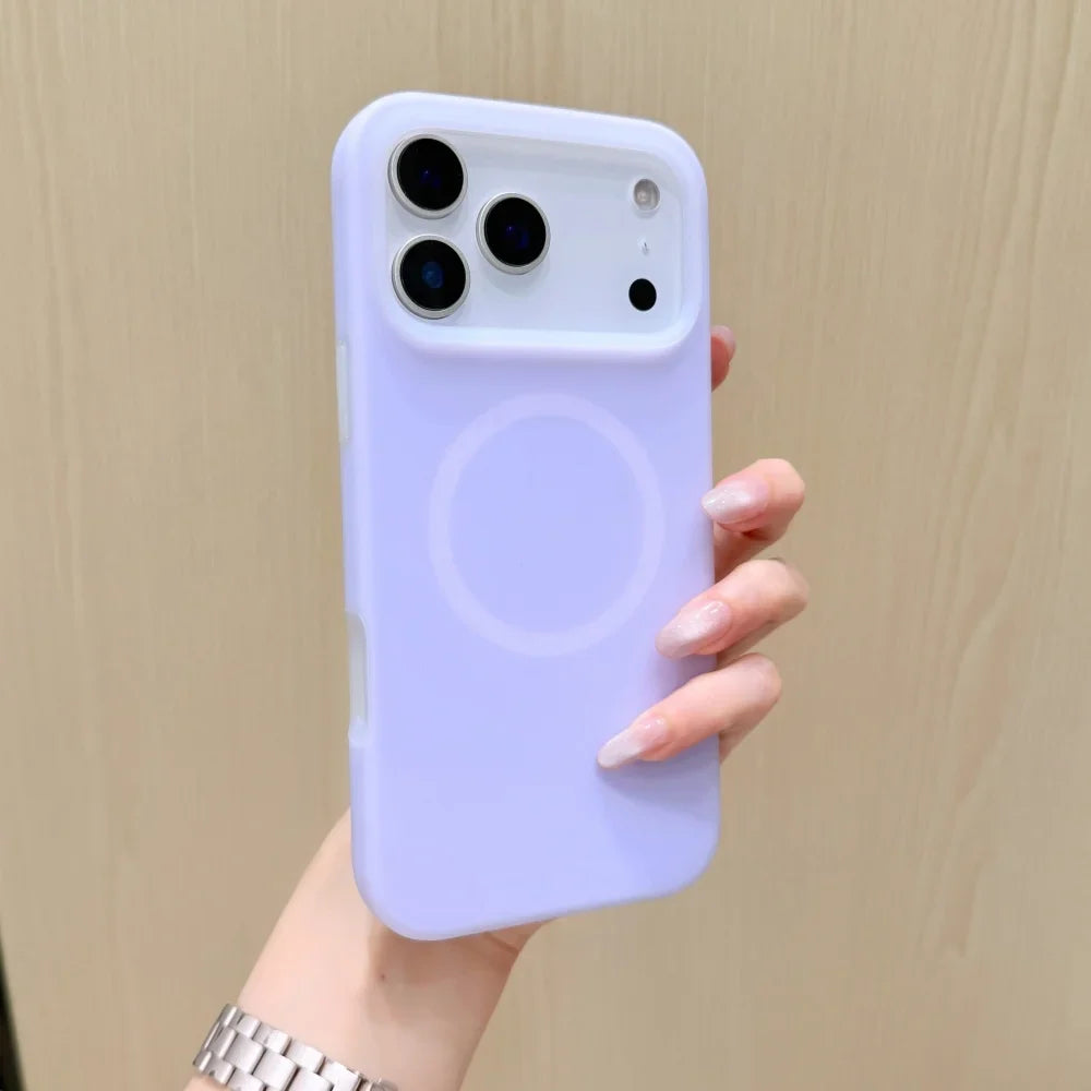 Silicone iPhone Case with Magnetic Ring Stand for 15 16 17 Pro Max | Thomler