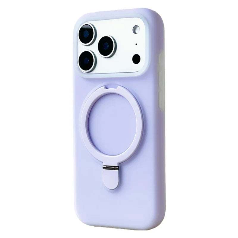 Silicone iPhone Case with Magnetic Ring Stand for 15 16 17 Pro Max | Thomler