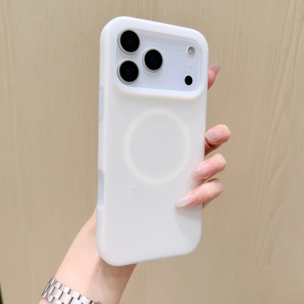 Silicone iPhone Case with Magnetic Ring Stand for 15 16 17 Pro Max | Thomler