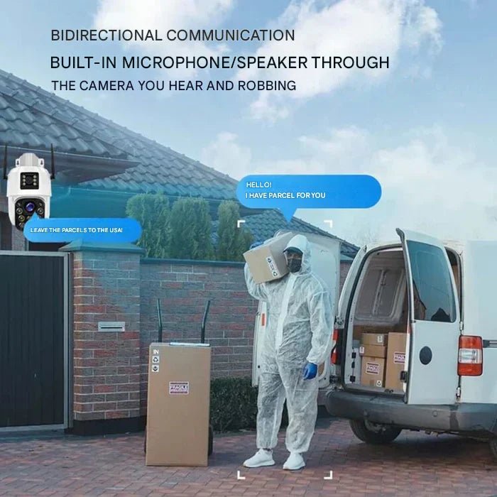 4K Outdoor Security Camera with Solar Panel & 360° Pan Control – Self-Powered Wireless Surveillance | Thomler