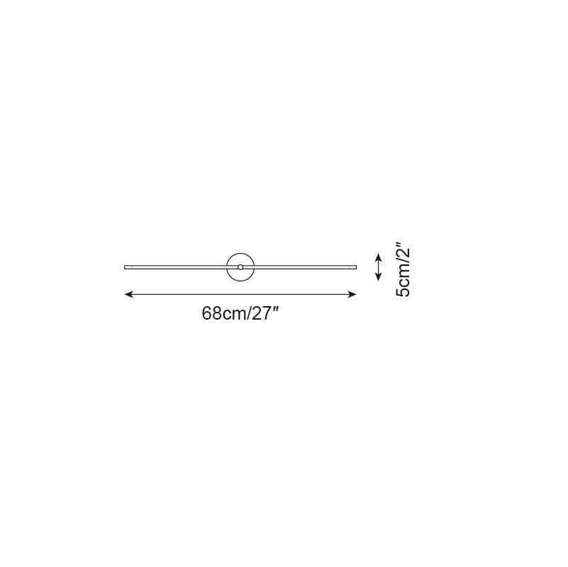 LED Linear Wall Light Fixture Slim Modern Double-Bar Design for Hallway Bedroom Bathroom Vanity Contemporary Indoor Accent Lighting | Thomler
