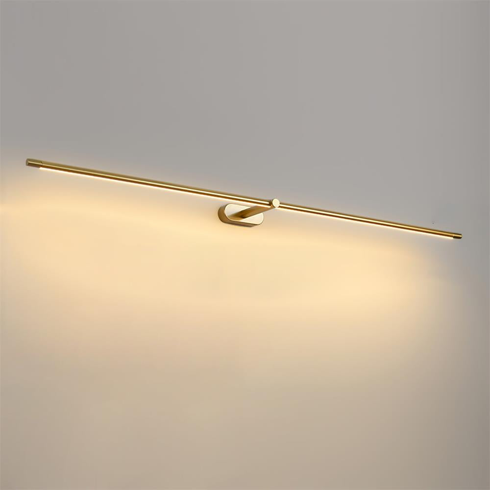 Wall Lamp Metal 27 in 12W Cordless Rechargeable Gold Accent Lighting | Thomler