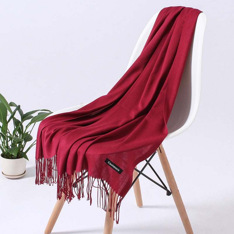 Women's Soft Polyester Winter Scarf – Cozy Wrap for Cold Weather, Multiple Wearing Styles | Thomler