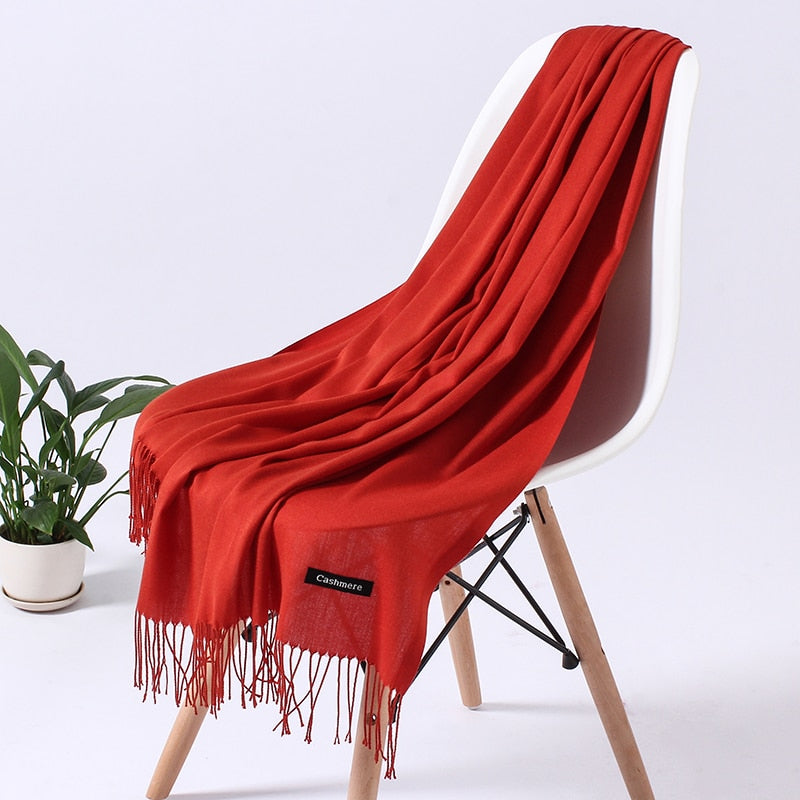 Women's Soft Polyester Winter Scarf – Cozy Wrap for Cold Weather, Multiple Wearing Styles | Thomler