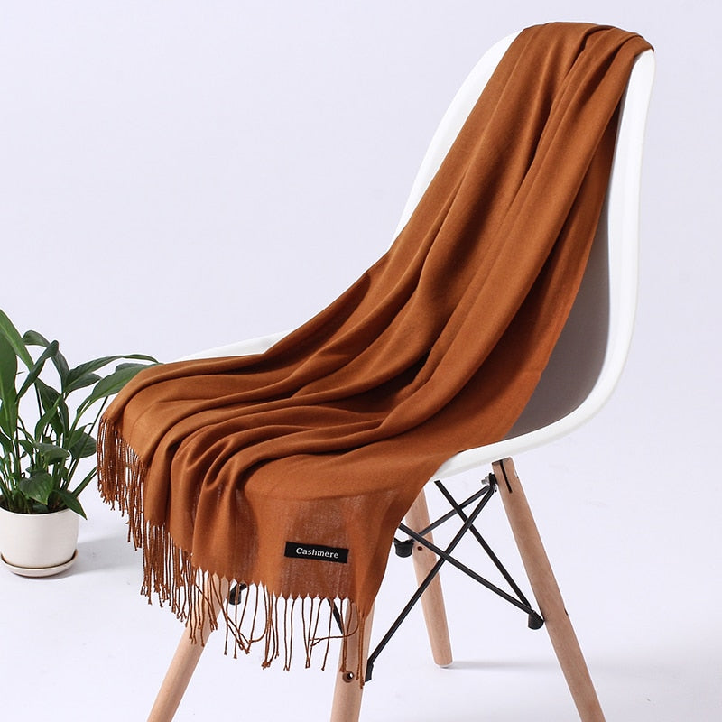 Women's Soft Polyester Winter Scarf – Cozy Wrap for Cold Weather, Multiple Wearing Styles | Thomler