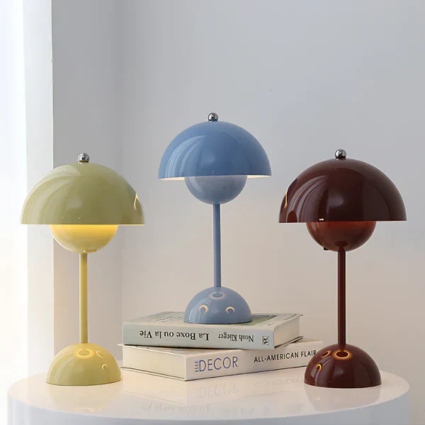 Table Lamp Metal Acrylic 29.5 cm White Bedroom Bedside Wireless Dimmable LED Reading Light Scandinavian Design | Thomler