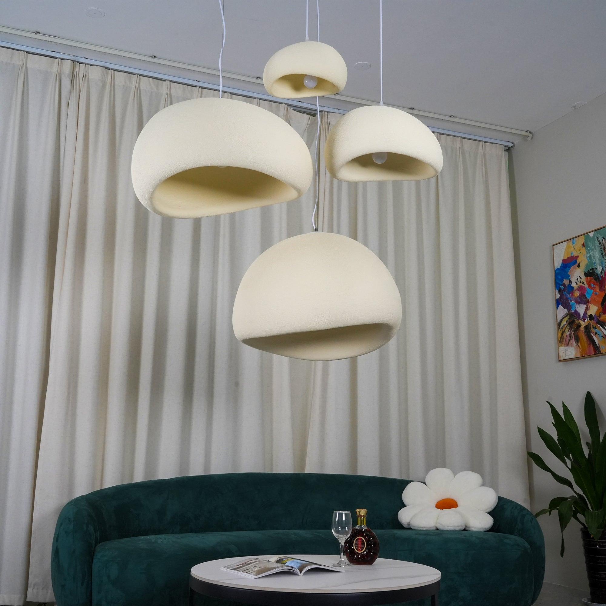 Khmara Pendant Light LED 11.8 in Grey Indoor Ceiling Lamp Adjustable Hanging | Thomler