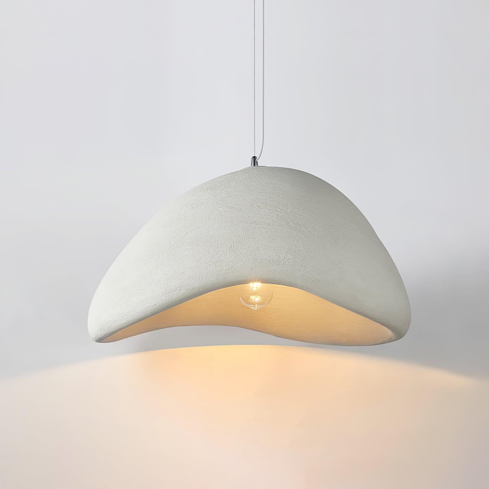 Moon Pendant Light LED 11.8 in Adjustable Grey White Indoor Ceiling Lamp | Thomler
