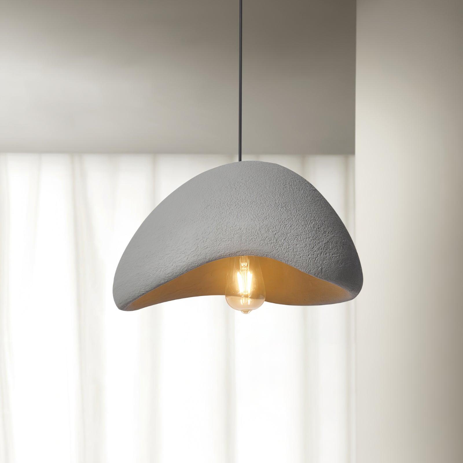Moon Pendant Light LED 11.8 in Adjustable Grey White Indoor Ceiling Lamp | Thomler