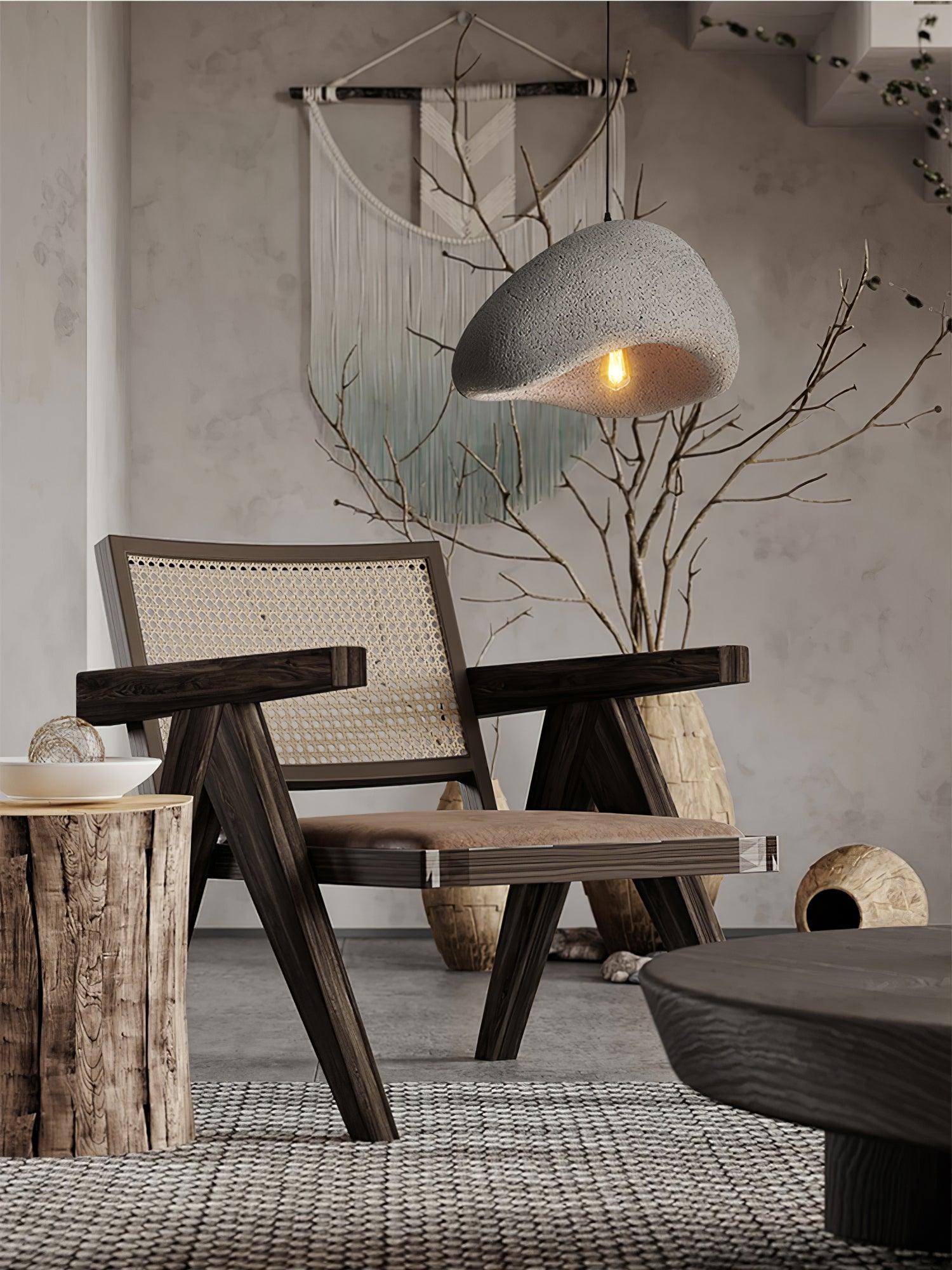 Moon Pendant Light LED 11.8 in Adjustable Grey White Indoor Ceiling Lamp | Thomler