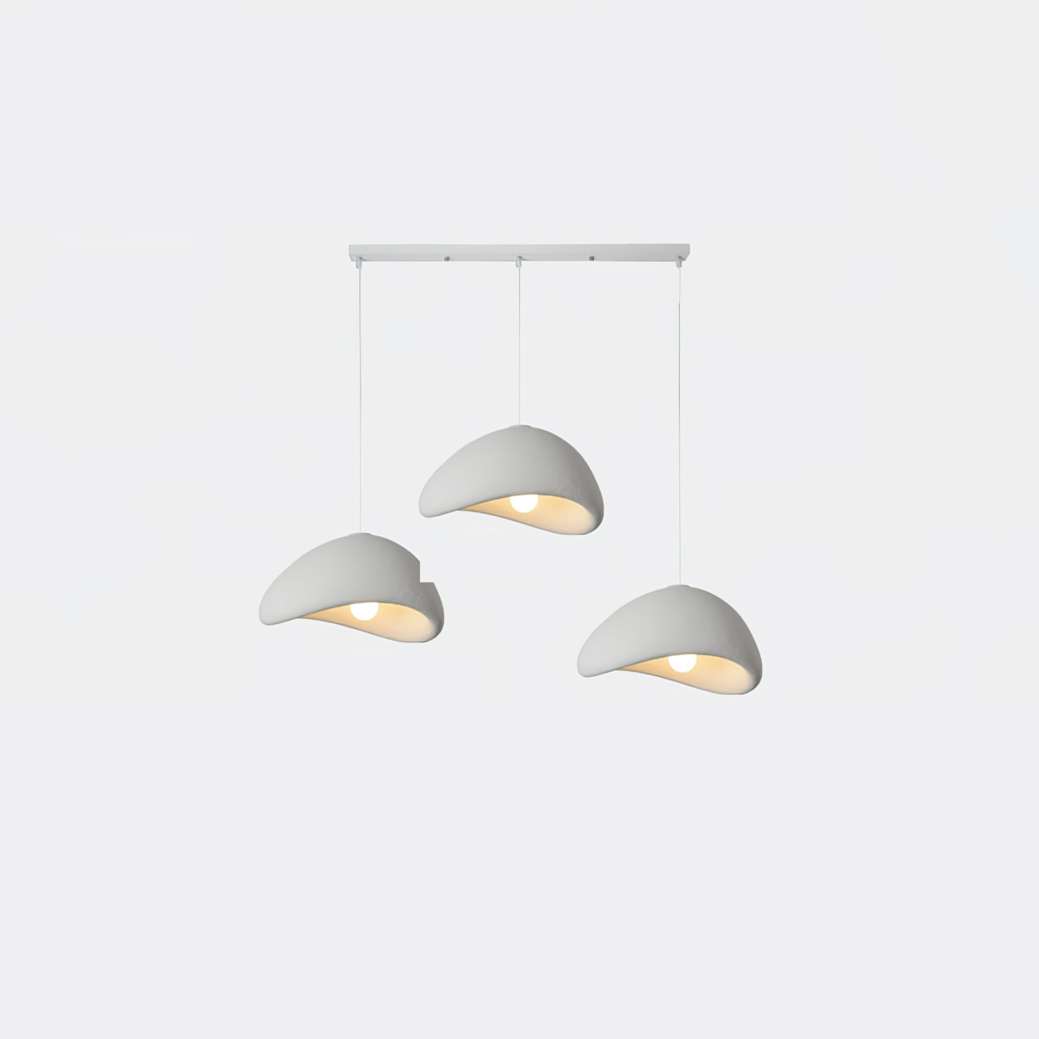 Moon Pendant Light LED 11.8 in Adjustable Grey White Indoor Ceiling Lamp | Thomler