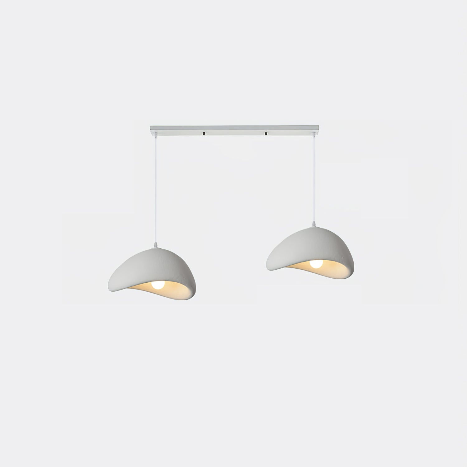Moon Pendant Light LED 11.8 in Adjustable Grey White Indoor Ceiling Lamp | Thomler