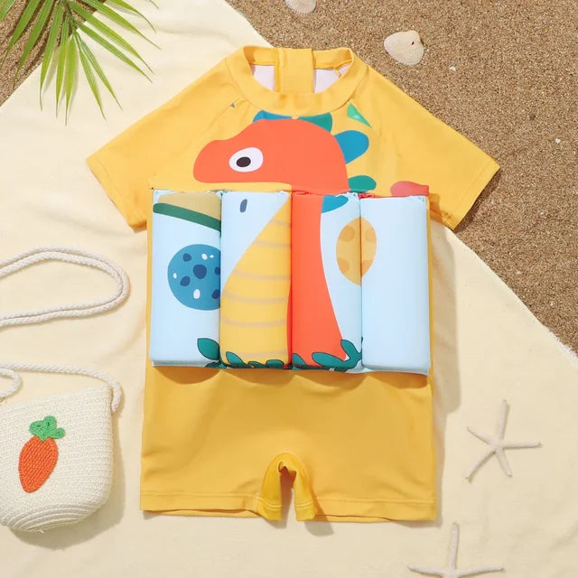 Kids Buoyancy Swimsuit with Adjustable Straps for Pool & Beach Safety – Ages 2-6 Years, Neoprene Float Vest for Toddlers Learning to Swim | Thomler