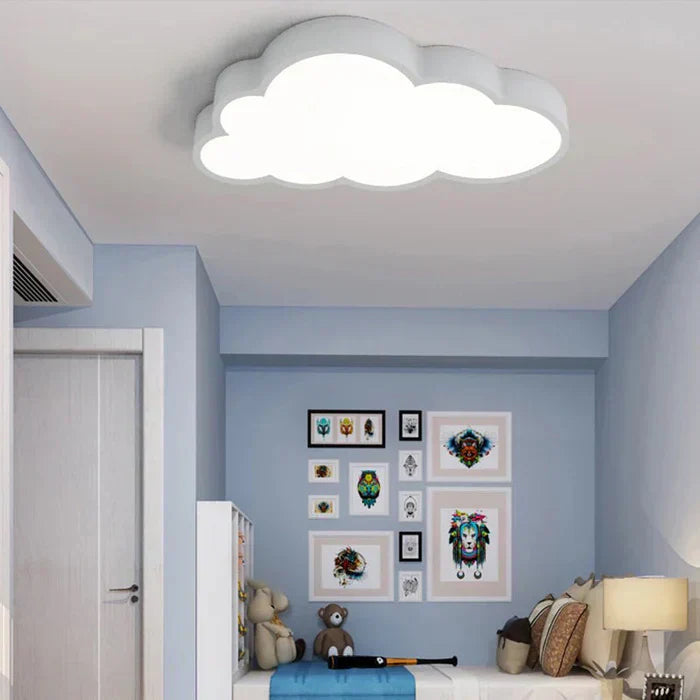 Ceiling Light Acrylic Cloud 40.0 cm White Children Bedroom Nursery Warm LED Decorative Lighting Fixture | Thomler