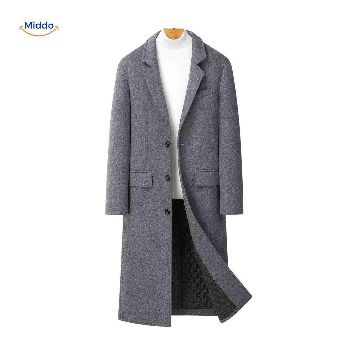 Premium Wool Overcoat – Full-Length British Heritage Topcoat for Men | Thomler