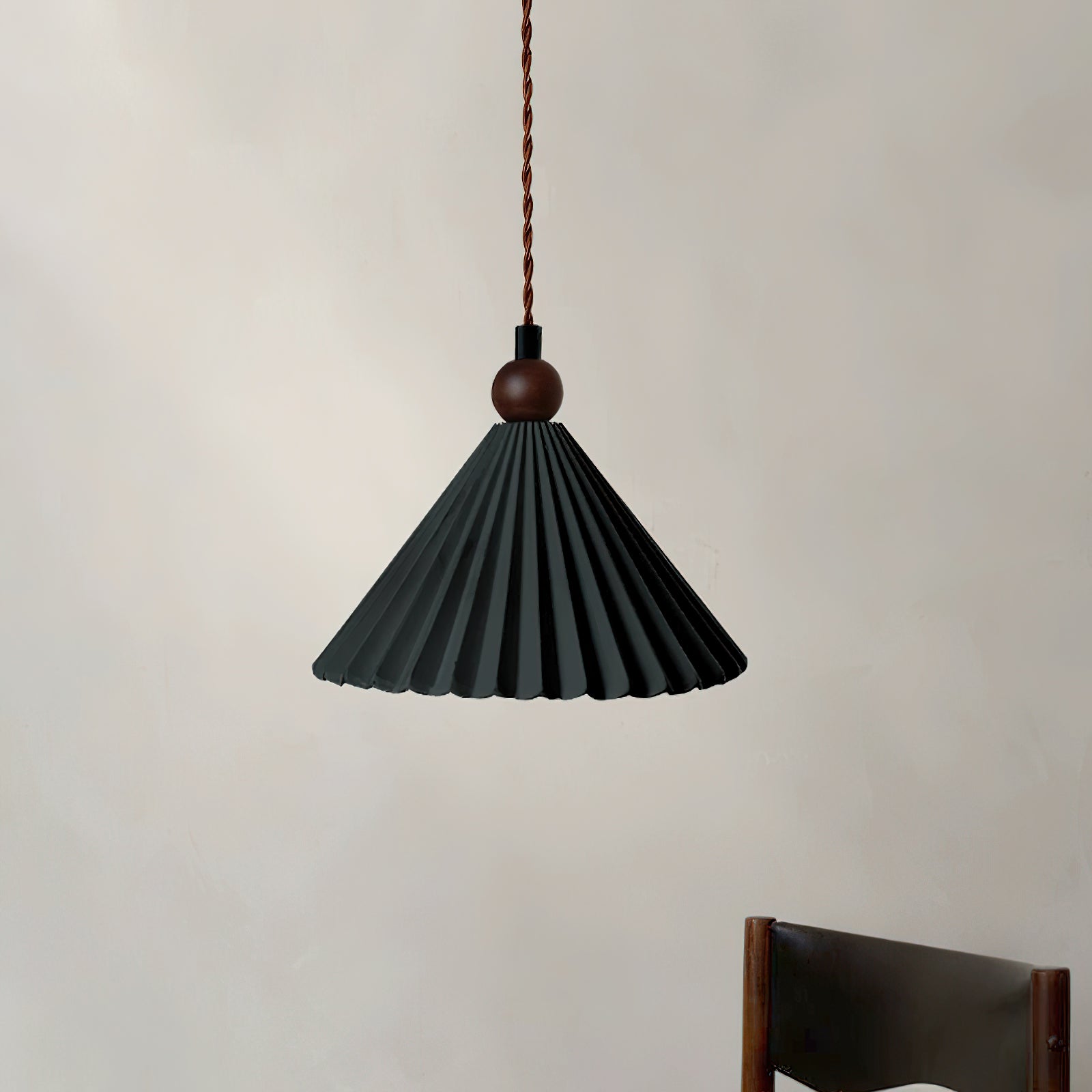 Pendant Light Ceramic Shade 7.8 in Adjustable Blue Dining Kitchen Hanging Ceiling Lamp | Thomler