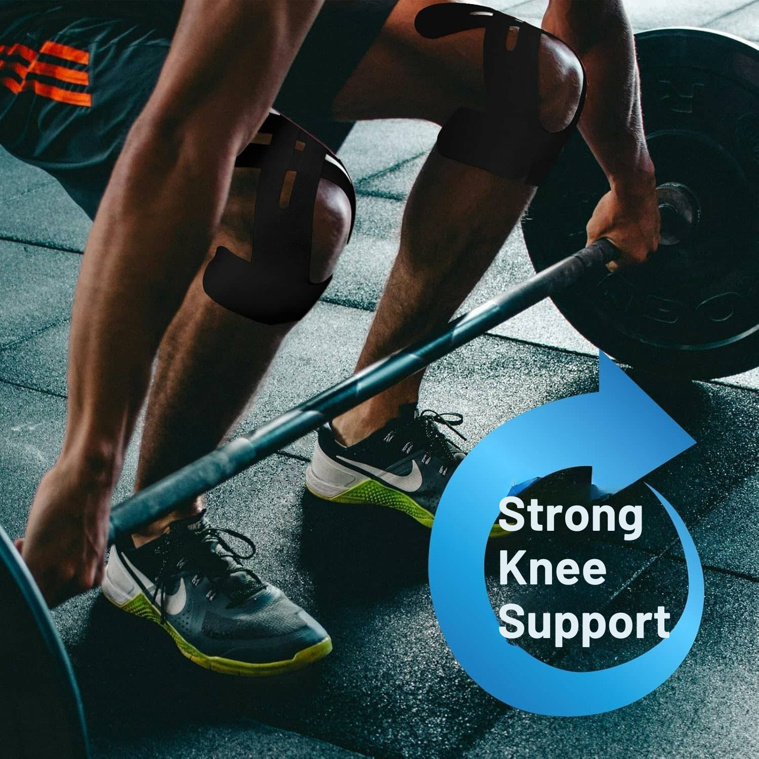Pre-Cut Knee Support Tape for Sports | Breathable Athletic Kinesiology Brace | Elastic Joint Stabilizer for Running, Gym & Training | Waterp | Thomler