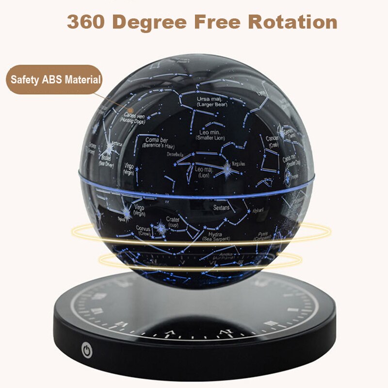 Magnetic Levitation Floating Globe Night Light with 360° Rotation Star Map Sphere for Bedroom Office Living Room Desk Decor | Thomler