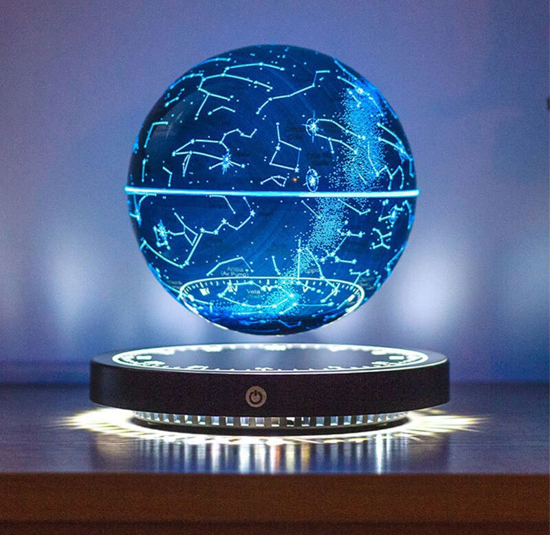 Magnetic Levitation Floating Globe Night Light with 360° Rotation Star Map Sphere for Bedroom Office Living Room Desk Decor | Thomler
