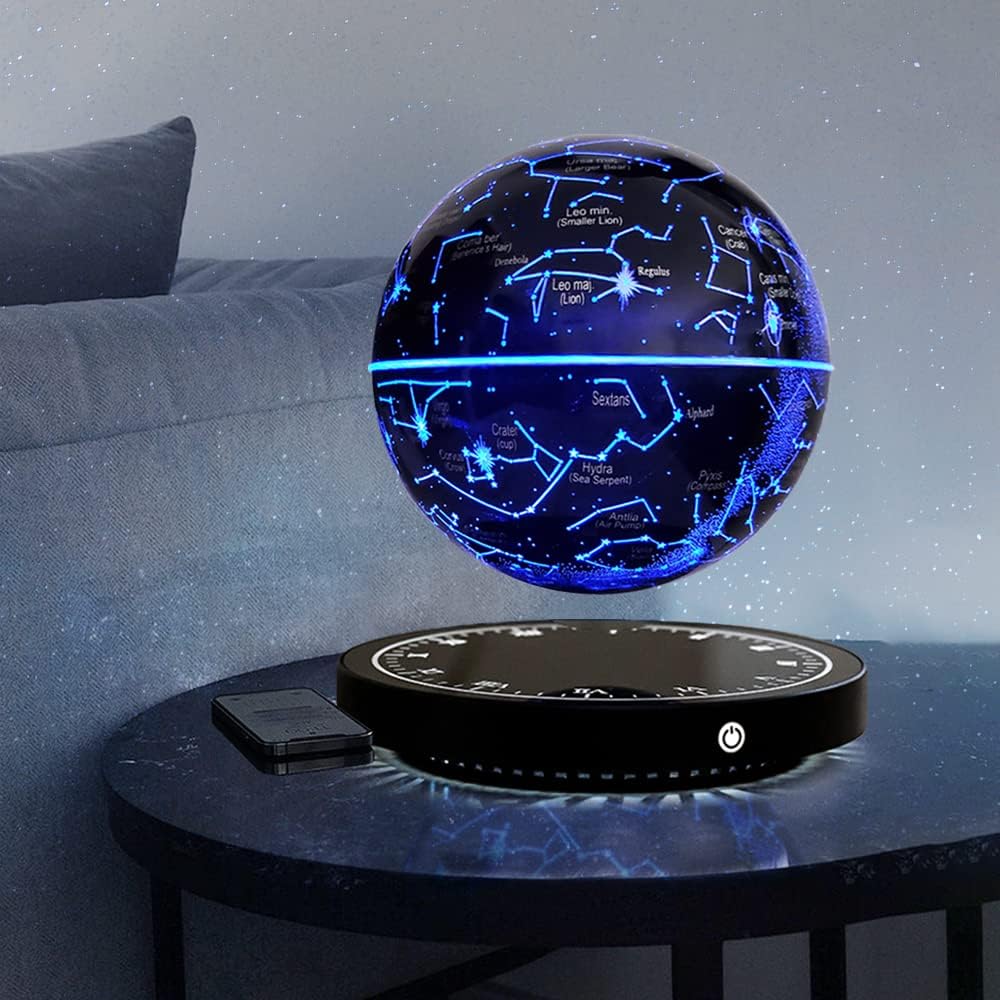 Magnetic Levitation Floating Globe Night Light with 360° Rotation Star Map Sphere for Bedroom Office Living Room Desk Decor | Thomler