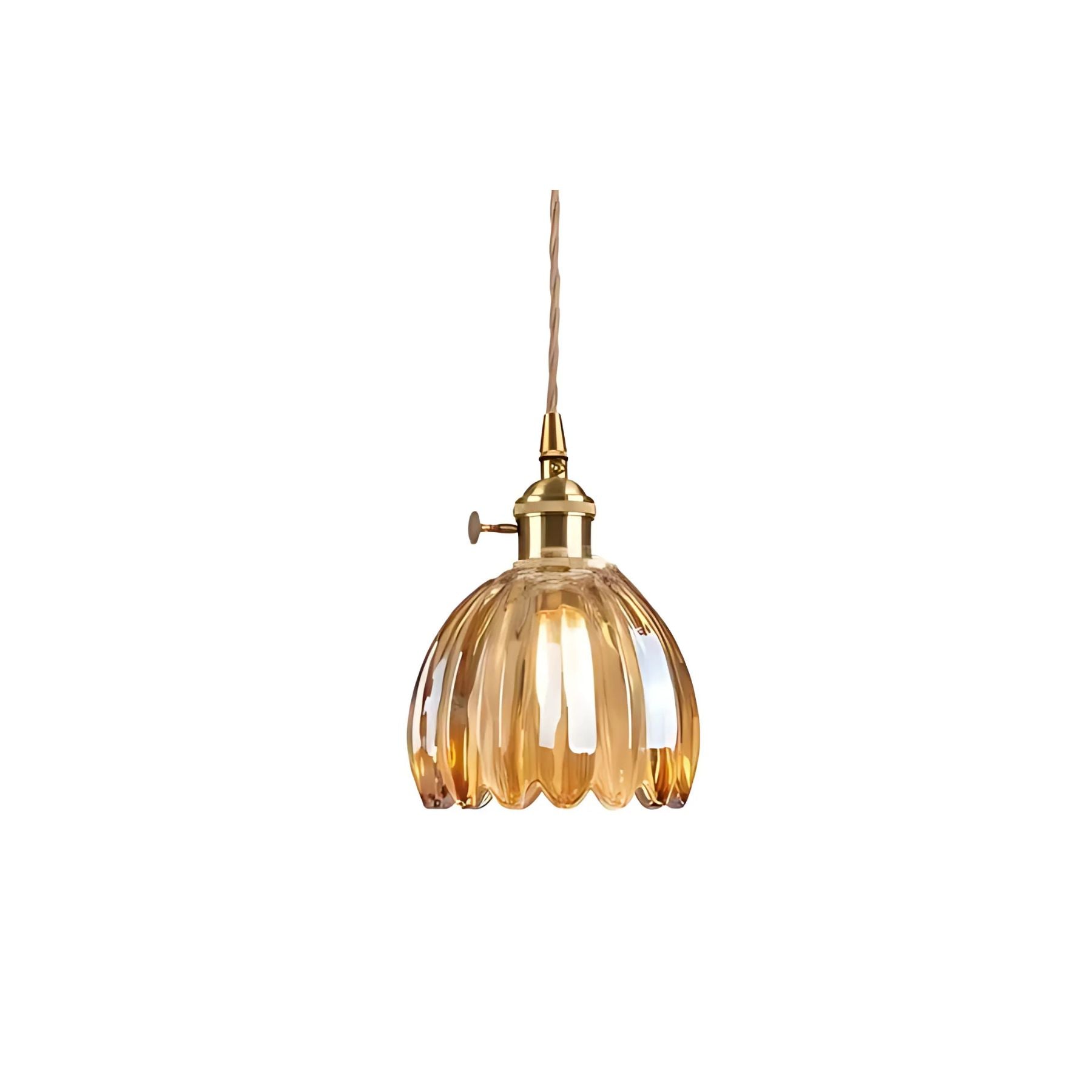 Pendant Light Glass E27 Amber Dining Room Kitchen Island Retro Hanging Ceiling Lamp | Thomler