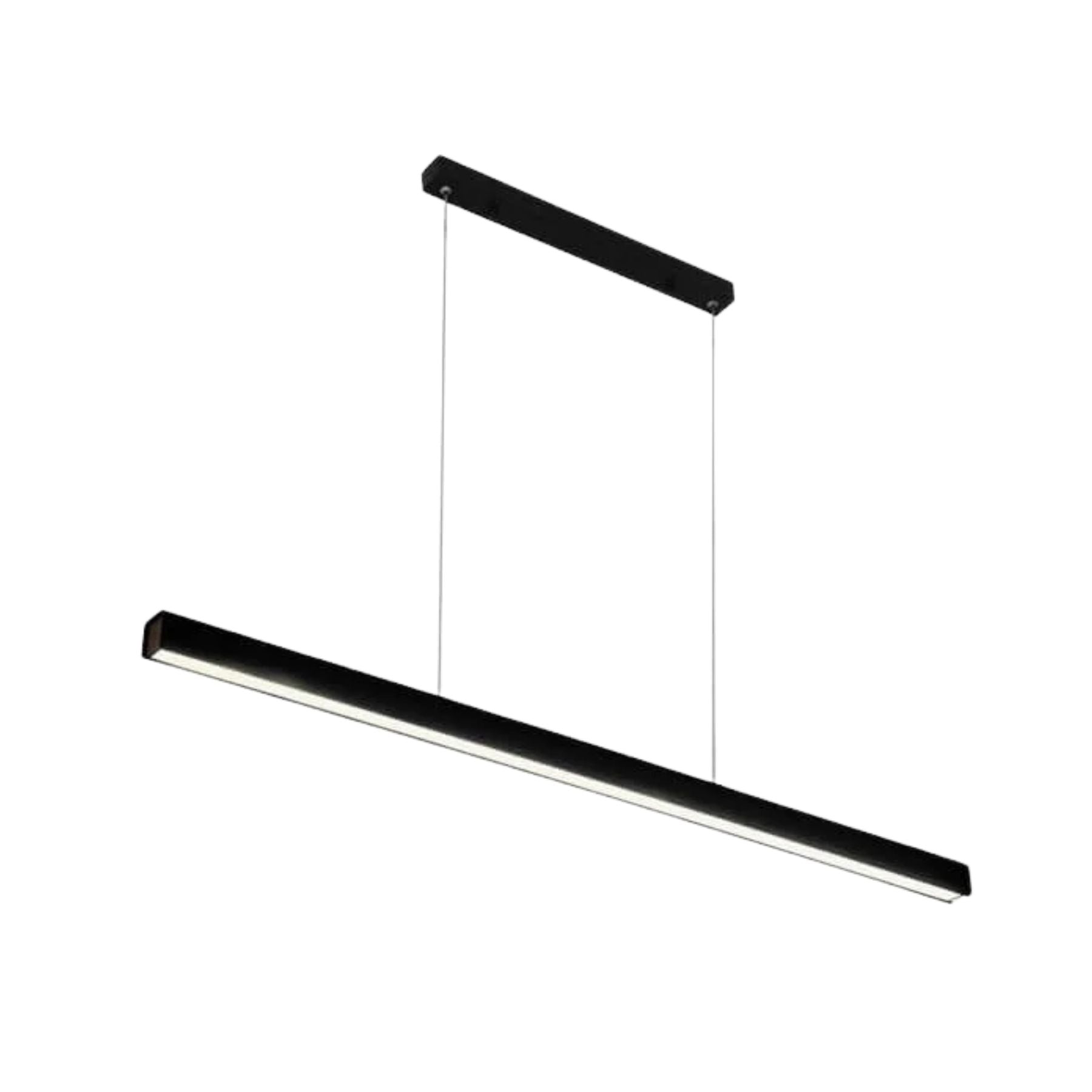 Pendant Light Aluminium Integrated LED Black Kitchen Island Dining Table Minimalist Linear Ceiling Light Adjustable | Thomler