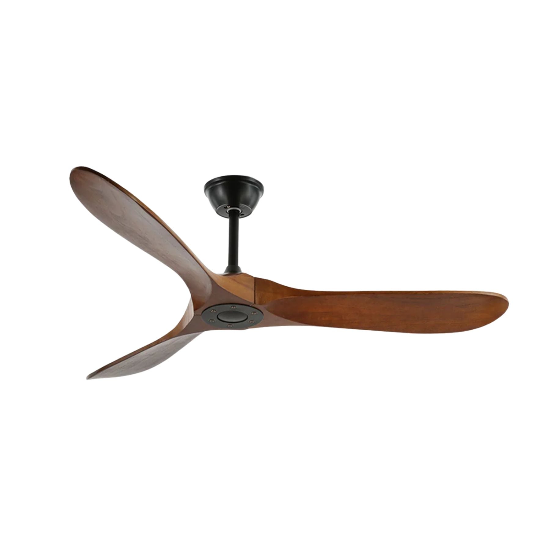 Ceiling Fan Wood 6 Speed Walnut Quiet Living Room Bedroom Remote Controlled Air Circulation Ceiling Mounted | Thomler