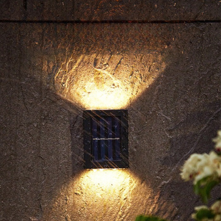 Cordless Solar-Powered LED Garden Light with Dusk Sensor – Weatherproof Outdoor Wall Fixture for Patio, Fence, Pathway & Yard | Thomler