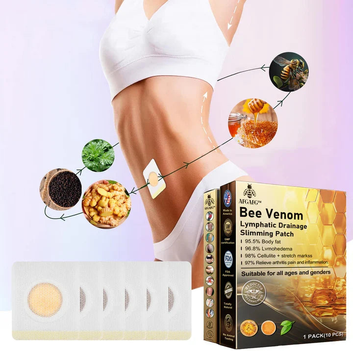 Herbal Wellness Patches with Natural Bee Venom Extract for Daily Body Care Support – Transdermal Application Skin Patches for Women & Men – | Thomler