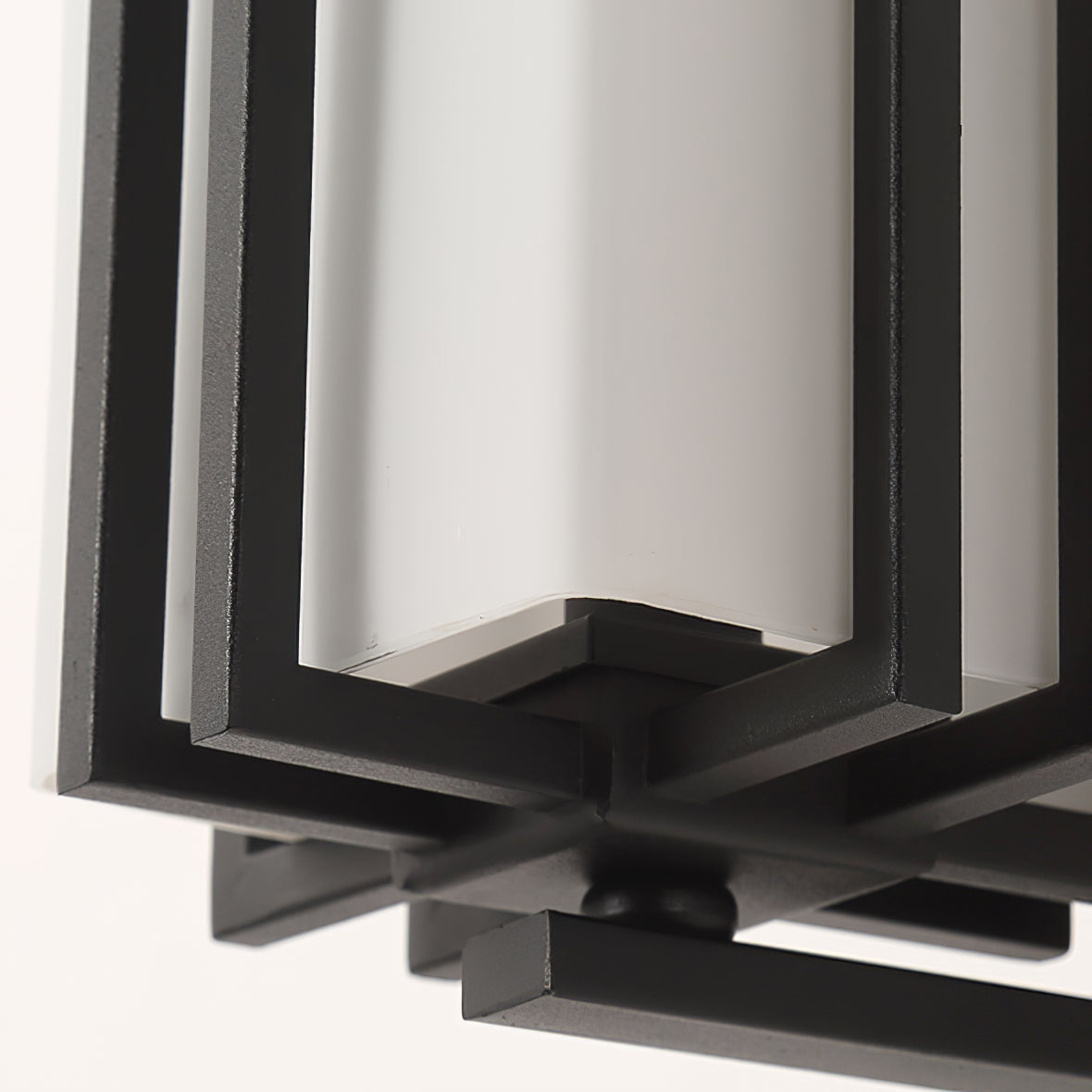 Wall Light Iron Glass 60W Matte Black Outdoor Patio Porch Industrial Waterproof Fixture | Thomler