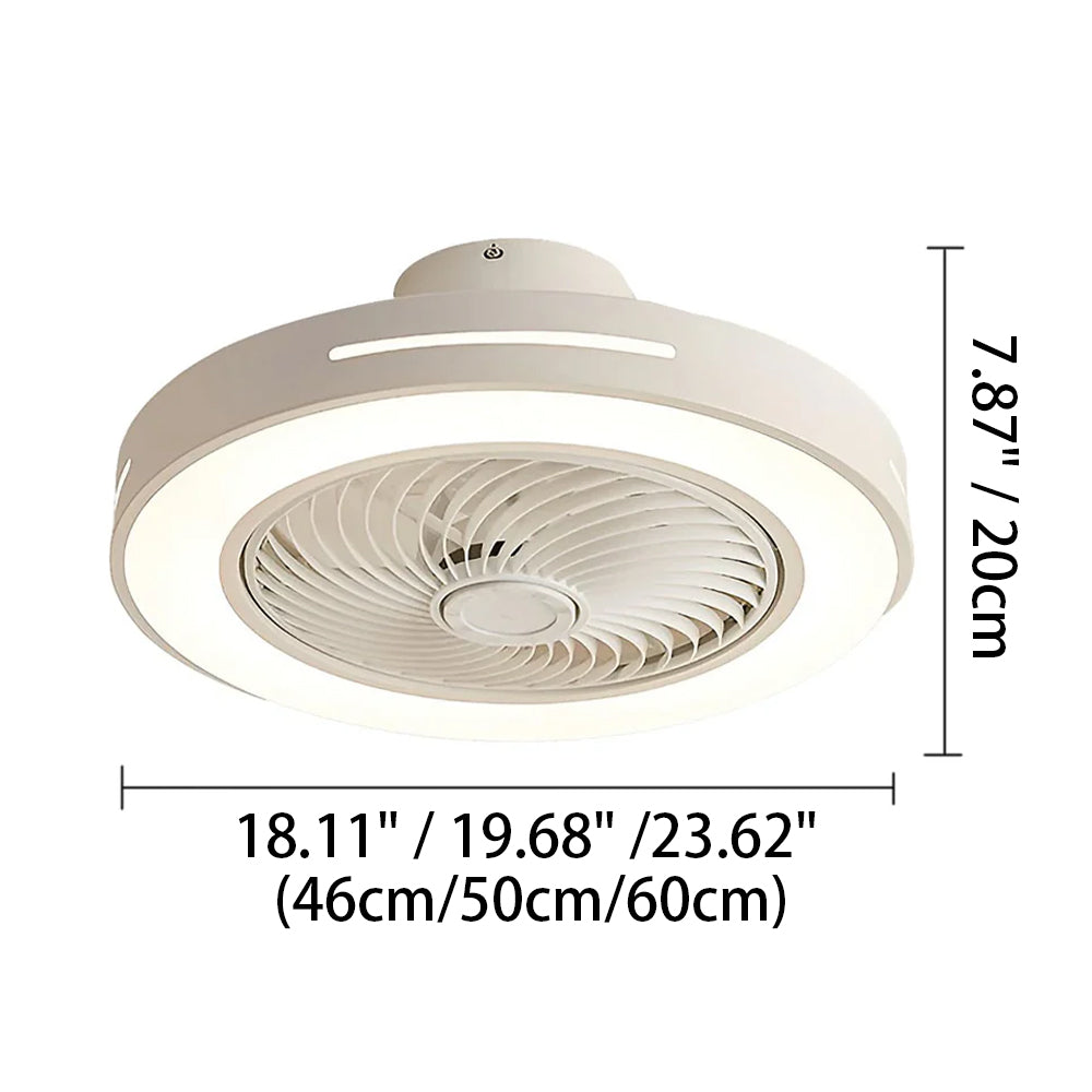 Ceiling Fan Light Hardware Acrylic 23.6 in Indoor Adjustable Bedroom Dining Room Living Room Home Office | Thomler