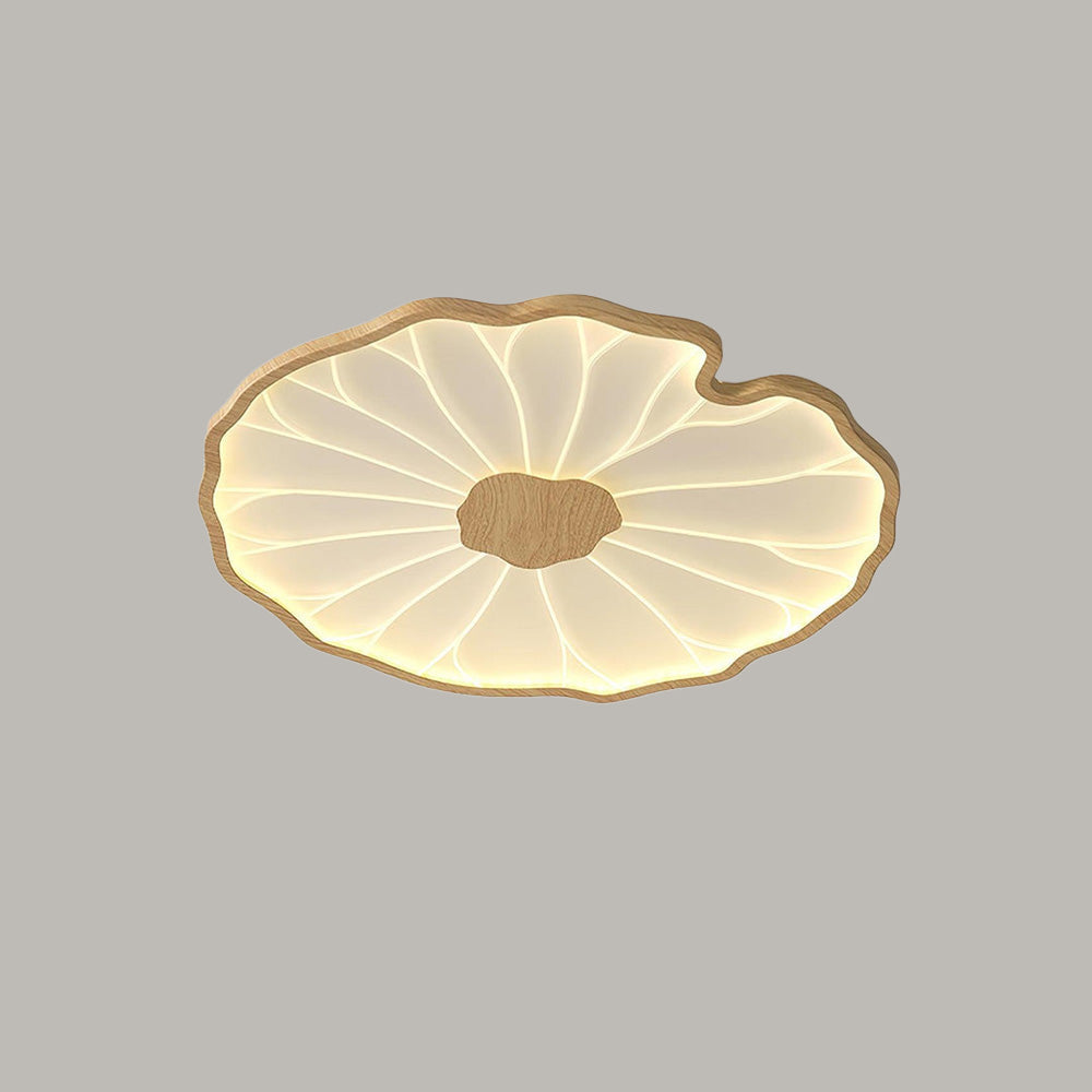 Ceiling Lamp Acrylic Lotus Leaf LED Ø 30.0 cm Bedroom Hallway Living Room Flush Mount Modern Round Light Fixture | Thomler