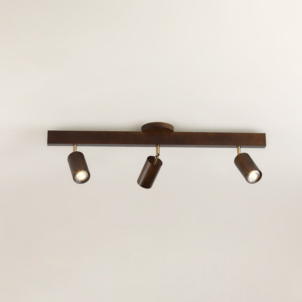 Ceiling Light Wood LED 39.3 in Adjustable Indoor Dining Living Room Modern Track Lighting | Thomler
