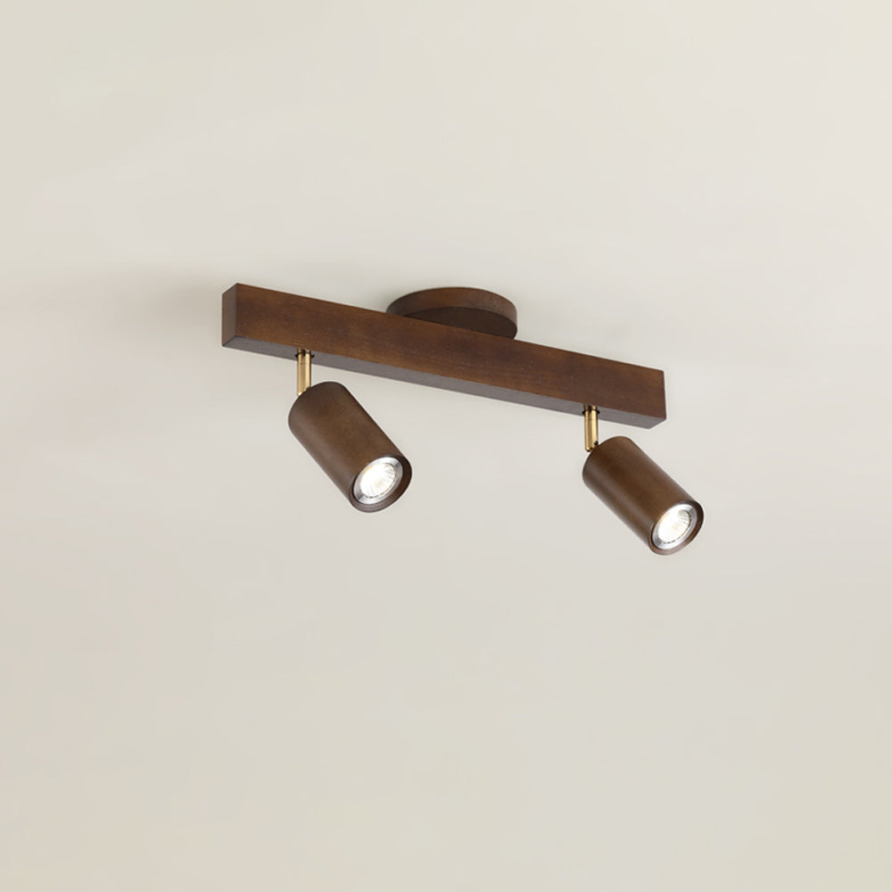 Ceiling Light Wood LED 39.3 in Adjustable Indoor Dining Living Room Modern Track Lighting | Thomler