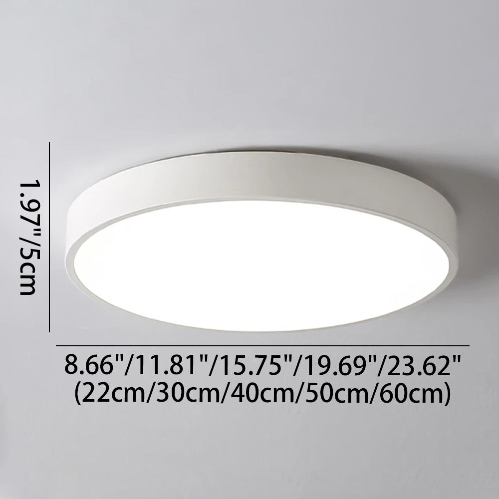Ceiling Light Acrylic Extra-Thin 15.8 in Indoor Modern Circular LED Lighting Bedroom Dining Room Living Room | Thomler