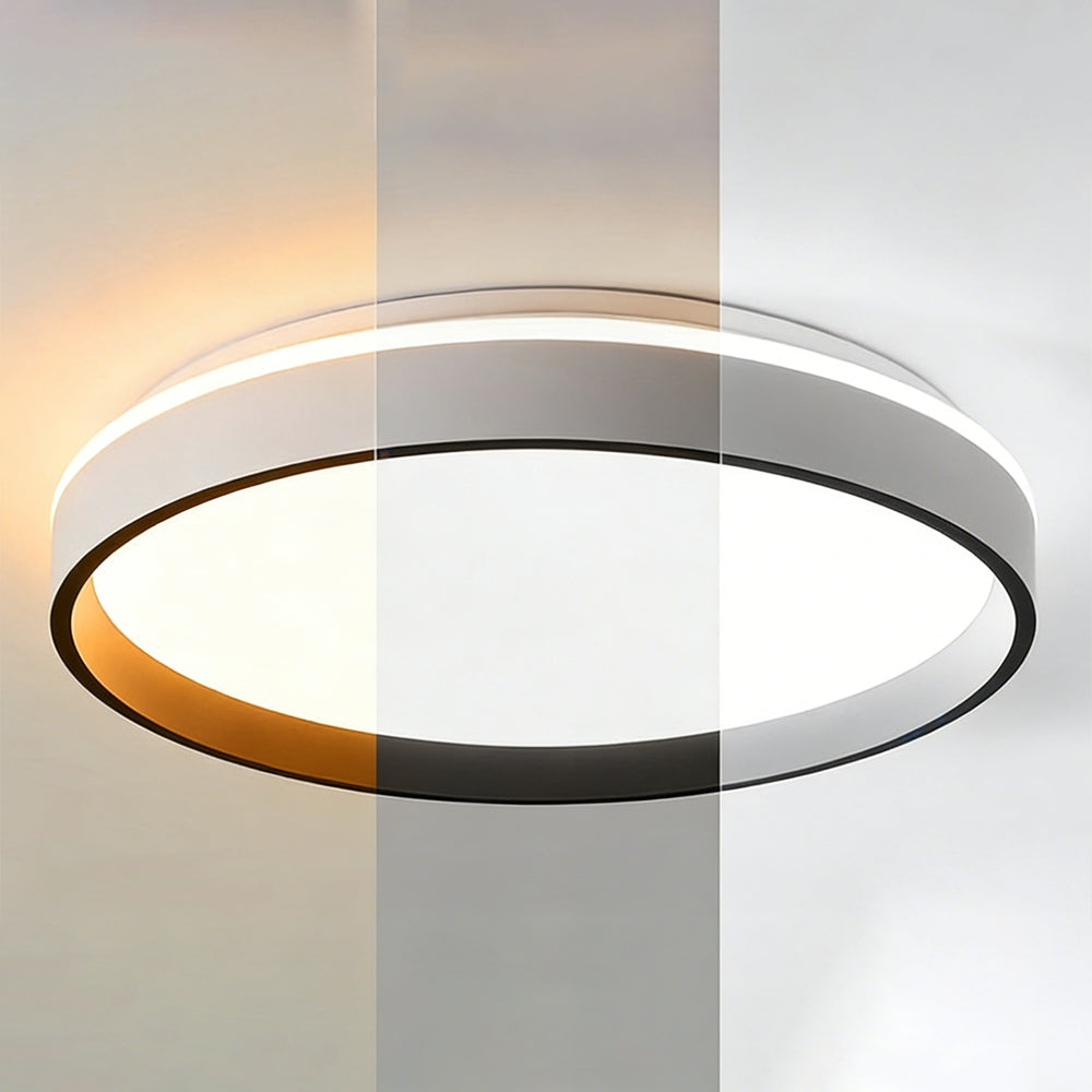 Ceiling Light Acrylic Round 15.7 in 2.8 in Indoor Bedroom Living Room LED Modern Minimalist Flush Mount Fixture | Thomler