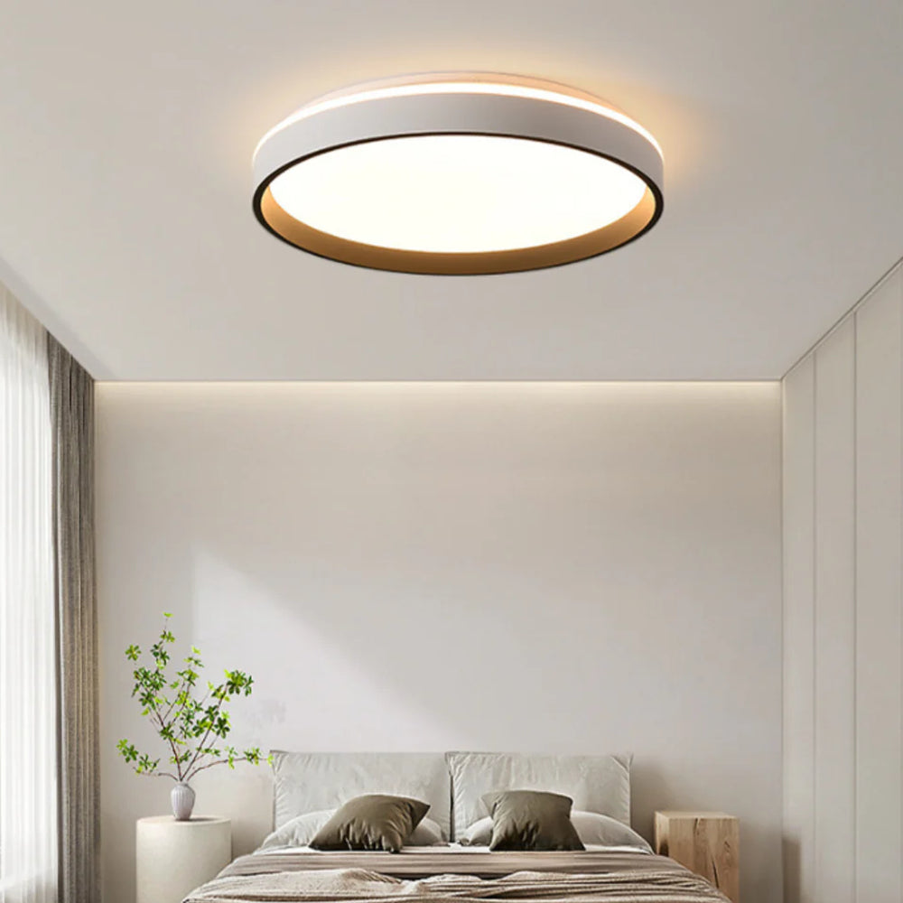 Ceiling Light Acrylic Round 15.7 in 2.8 in Indoor Bedroom Living Room LED Modern Minimalist Flush Mount Fixture | Thomler