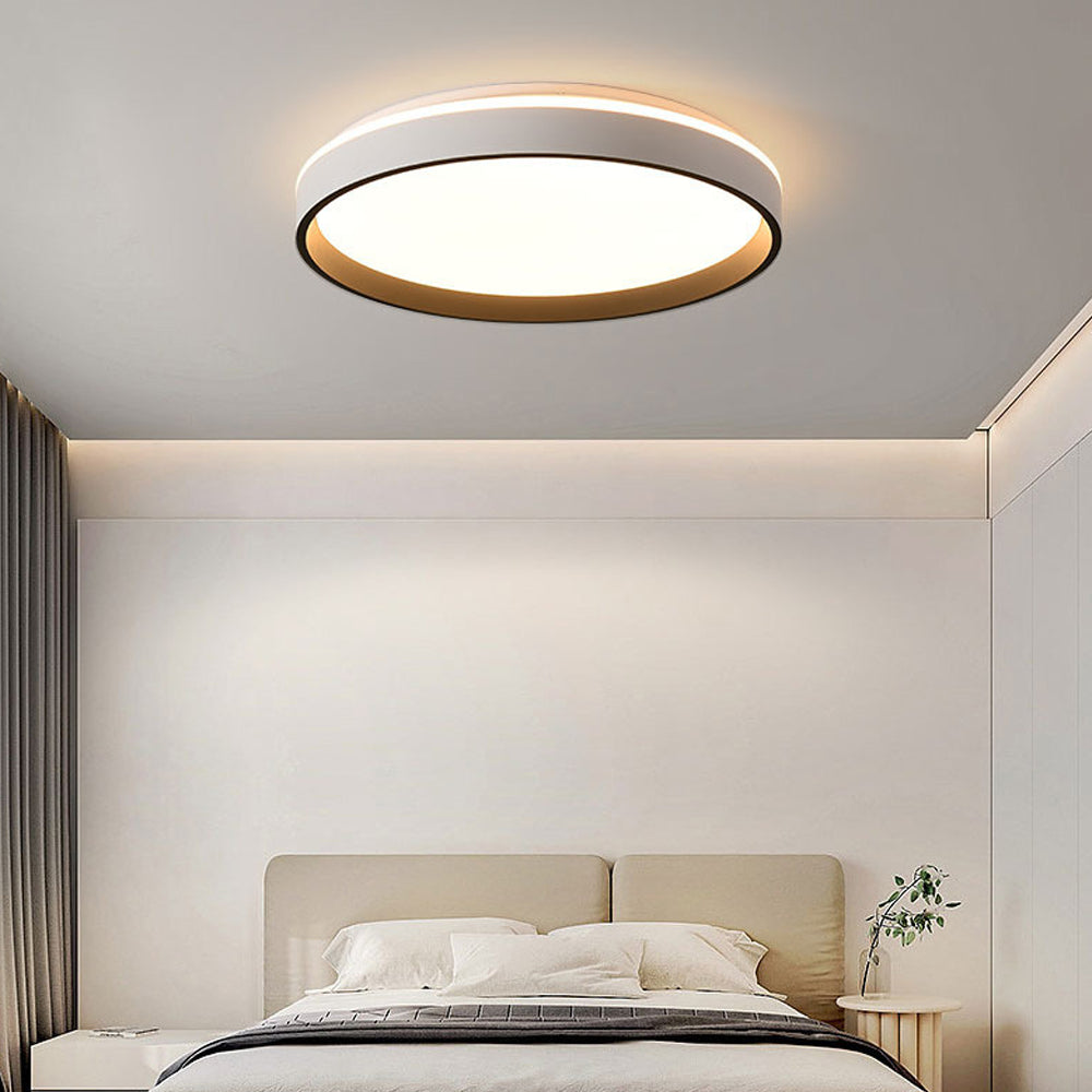 Ceiling Light Acrylic Round 15.7 in 2.8 in Indoor Bedroom Living Room LED Modern Minimalist Flush Mount Fixture | Thomler