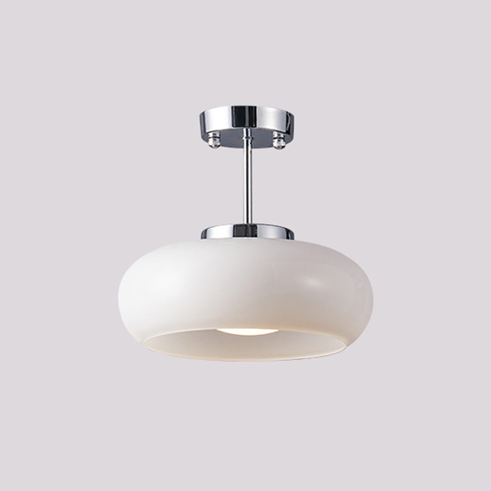 Pendant Light Glass Dome 28.0 cm Amber Dining Room Kitchen Island Vintage Hanging Ceiling Lamp E27 | Thomler