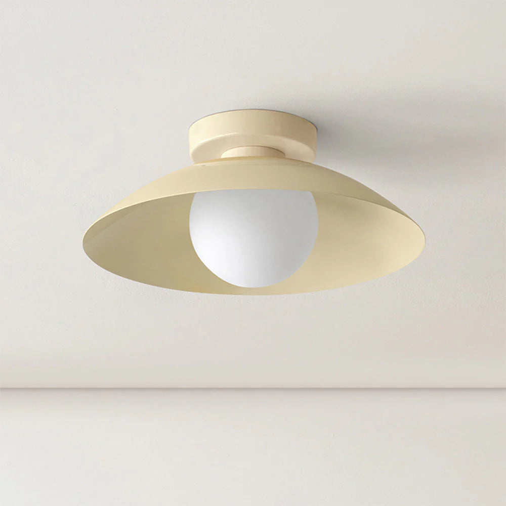 Ceiling Light Metal 12.6 in Flush Mount Indoor Kitchen Dining Room LED Fixture Modern Minimalist Design | Thomler